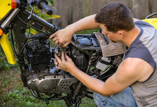 réparation d'une moto