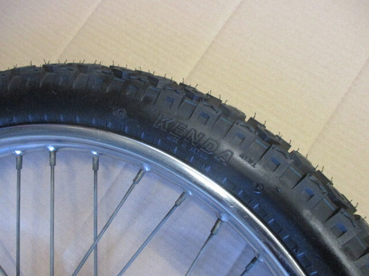 Roue avant avec pneu peu roulé pour Yamaha 125 DTLC - 34X - 1HR - 57U