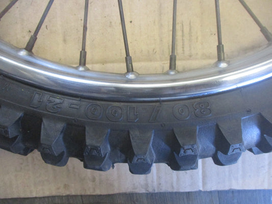 Roue avant avec pneu MICHELIN très peu roulé pour Yamaha 125 DTR - DTRE