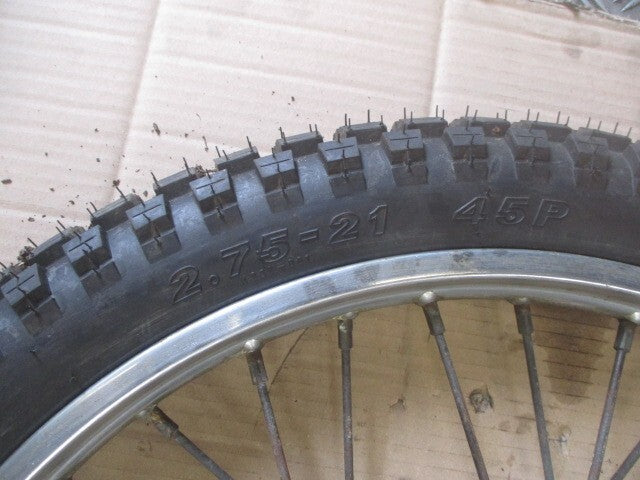 Roue avant avec pneu neuf pour Honda 125 XLS - XR