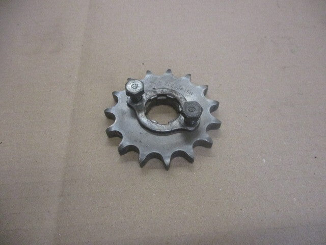 Pignon de sortie de boite + plaquette pour Honda 125 CBT - CB125T - 125 Twin