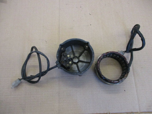 Stator + charbons + carter d'alternateur pour Yamaha 400 XJ - 4V7