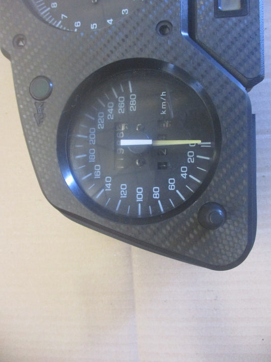 Bloc compteur compte tours carbone pour Honda 750 VFR - RC36 - Phase - 1990/1993