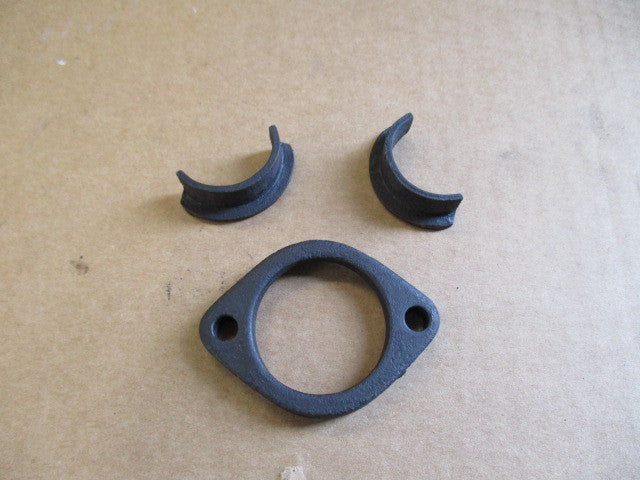 Collerette d'échappement + demies coquilles pour Honda 125 XLS - XR