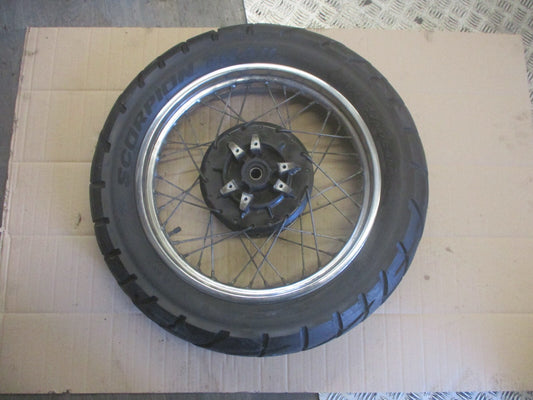 Roue arrière acier chromé avec pneu bon état Yamaha 600 XTE - 3TB - 4PT - DJ02