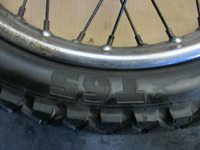 Roue arrière avec pneu MICHELIN T65 très peu roulé pour Honda 125 XLR - JD04