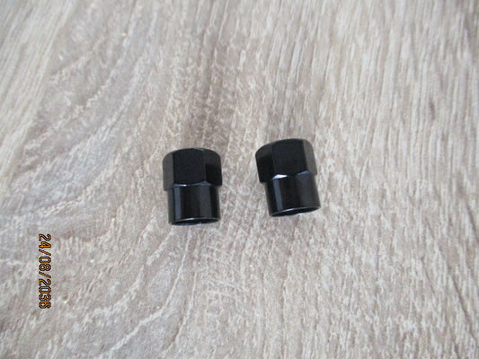 Bouchons de valve YAMAHA - Couleur noir - Sigle sur fond noir - Quantité 2