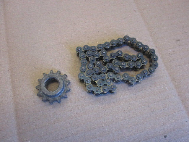 Pignon + chaine d'entrainement demarreur pour Honda 125 Rebel - JC24A - JC26A