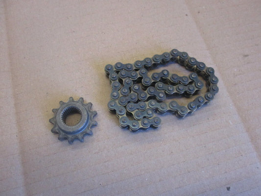 Pignon + chaine d'entrainement demarreur pour Honda 125 Rebel - JC24A - JC26A