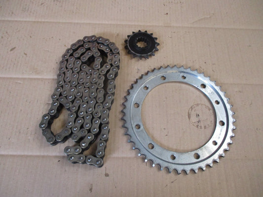 Kit chaîne moins de 1000 kms pour Honda 750 VFR - RC36 - Phase 1 - 1990 / 1993
