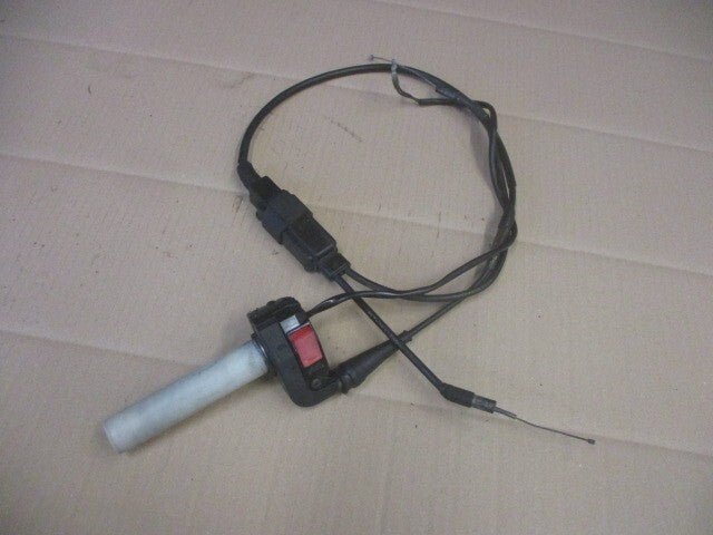 Poignée d'accélérateur + cables pour Yamaha 125 DTR avec boitier rectangulaire