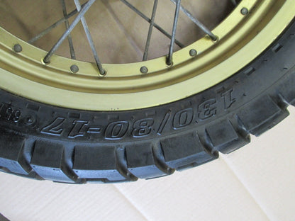 Roue avant arrière avec pneu DUNLOP peu roulé Honda 600 XLL - XLM - XLLM - PD04