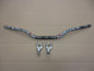 Guidon + support guidon 28mm pour café racer, scrambler, super motard