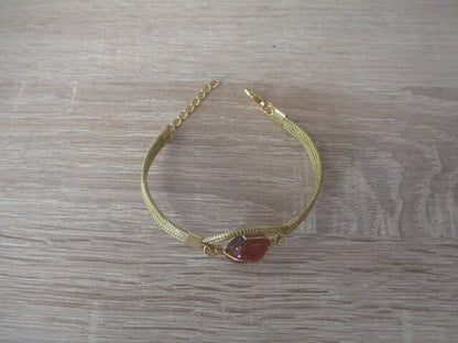 Bracelet "4 brins"  en or végétal de la réserve naturelle du Jalapao - Brésil