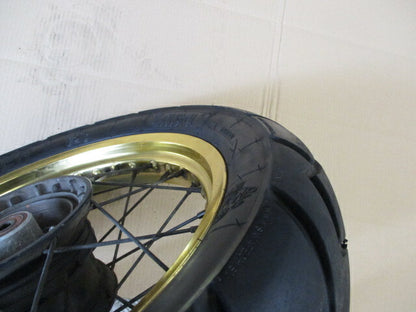 Roue arrière avec pneu très peu roulé pour Suzuki 600 DR - SN41A - couleur "or"