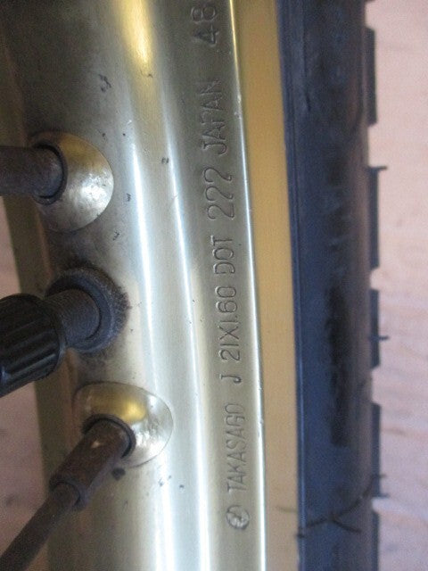 Roue avant TAKAZAGO pour Yamaha 600 XT Ténéré - 43F - 34L - 55W - 1VJ - 2KF