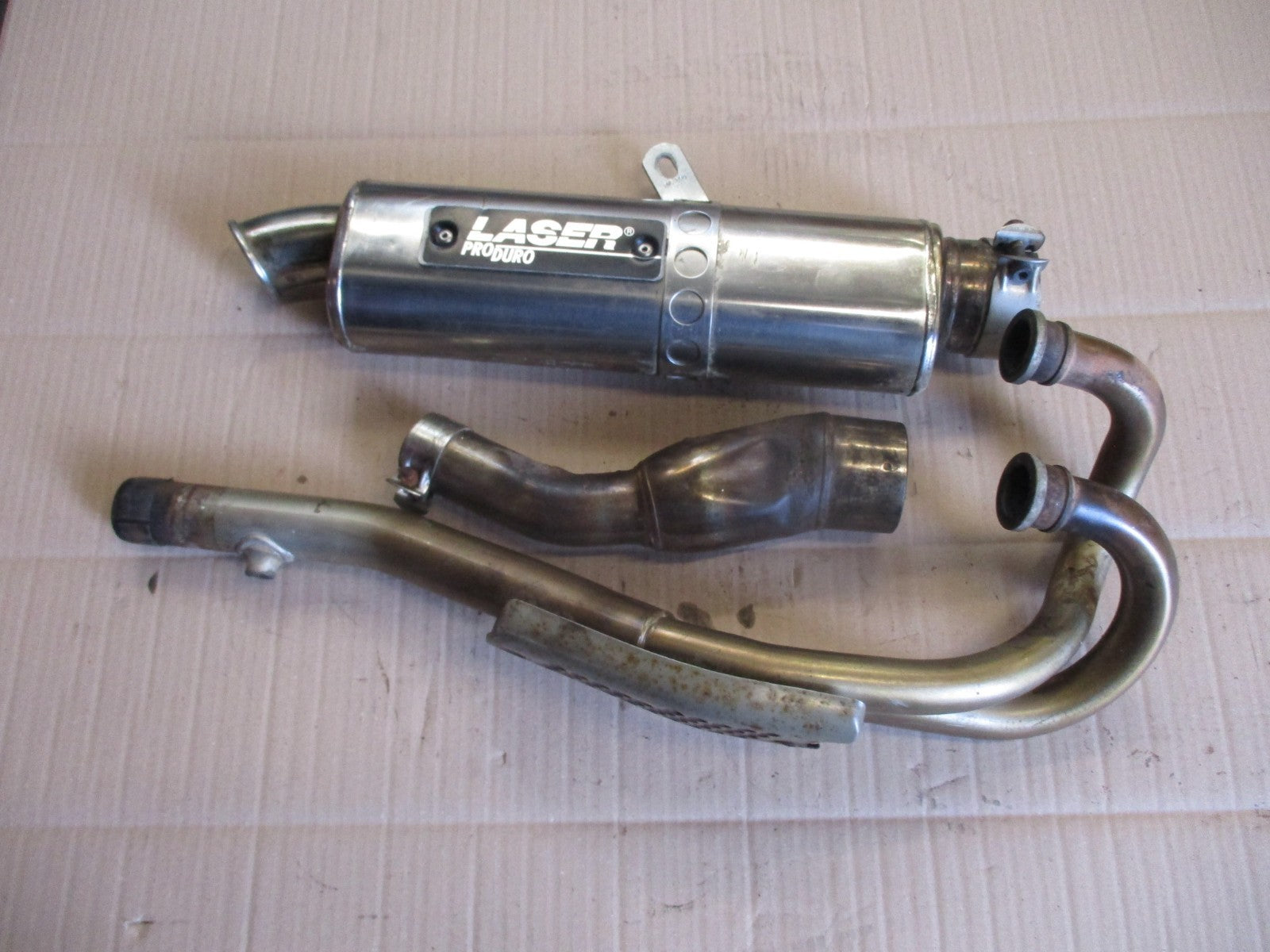 Collecteur + silencieux LASER PRO DURO pour  Cagiva 350 - W12 - 2N1