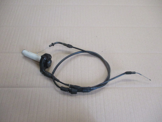 Poignée d'accélérateur + cables avec boitier cylindrique pour Yamaha 125 DTR