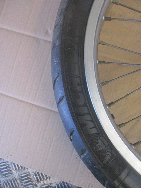 Roue avant avec pneu MICHELIN bon état pour Yamaha 660 XTZ - 3YF