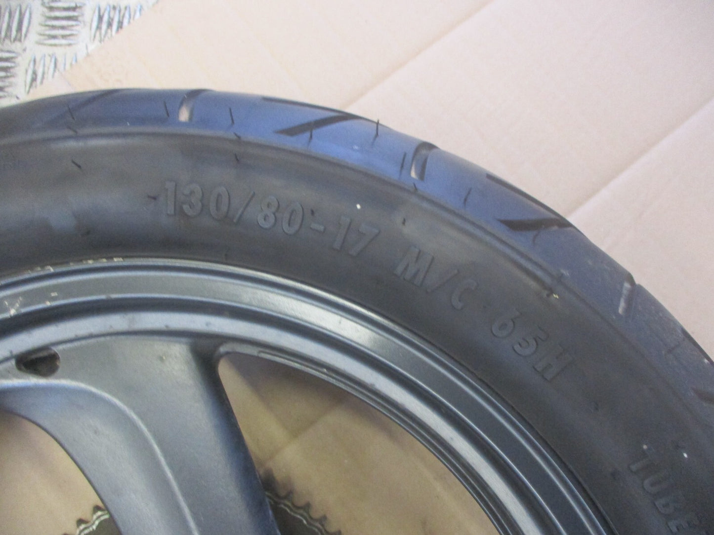 Roues avant + arrière pneu CONTINENTAL très peu roulé Yamaha 125 TDR - 4FU - 5AE