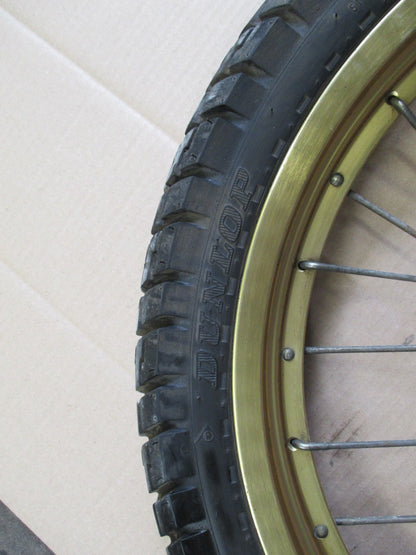 Roue avant arrière avec pneu DUNLOP peu roulé Honda 600 XLL - XLM - XLLM - PD04