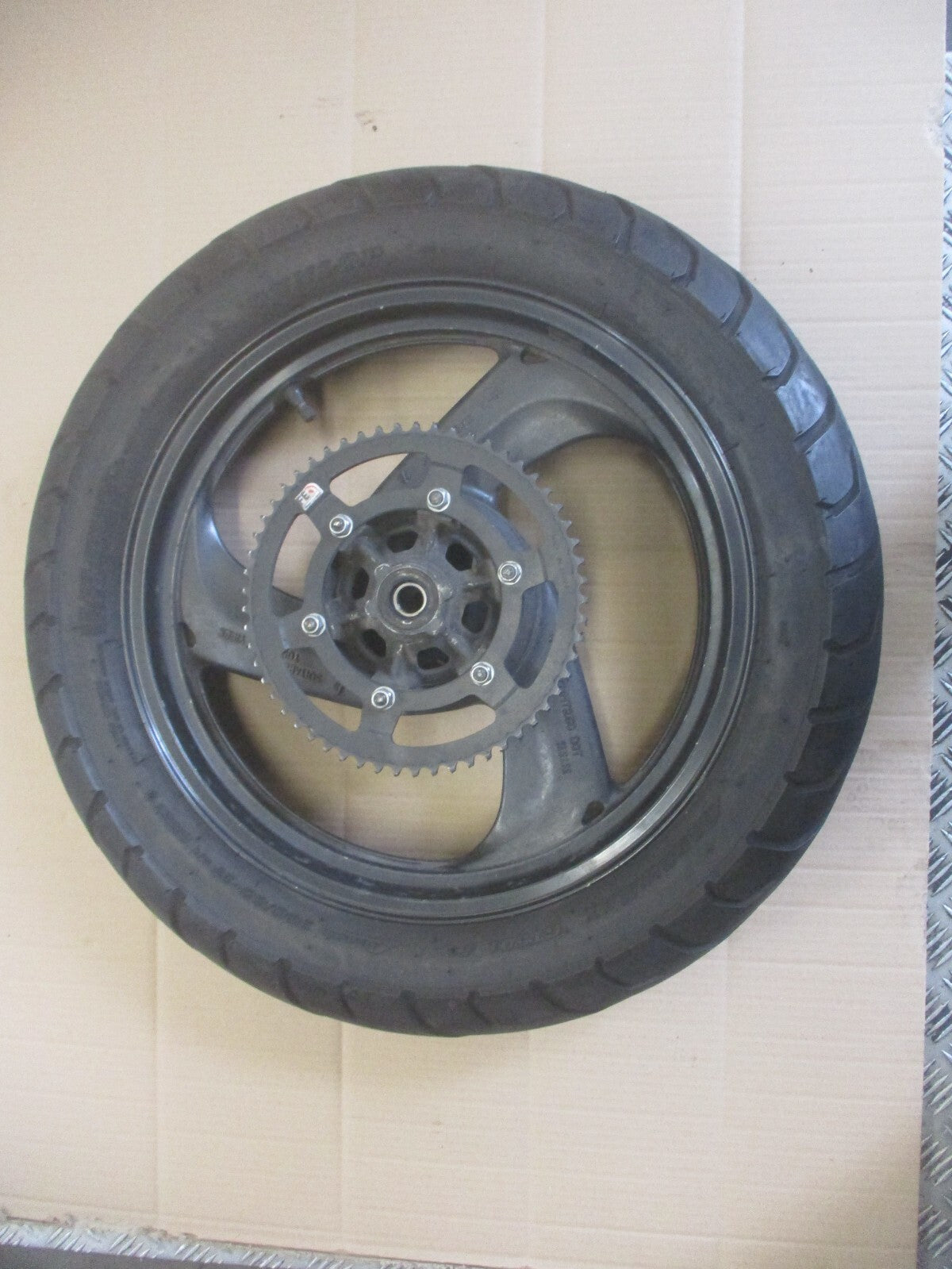 Roues avant + arrière pneu DUNLOP très peu roulé Yamaha 125 TDR - 4FU - 5AE
