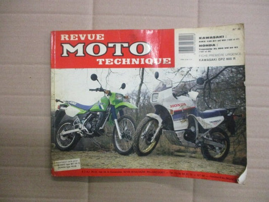 Revue technique - Kawasaki 125 KMX - Honda 600 XLV Transalp