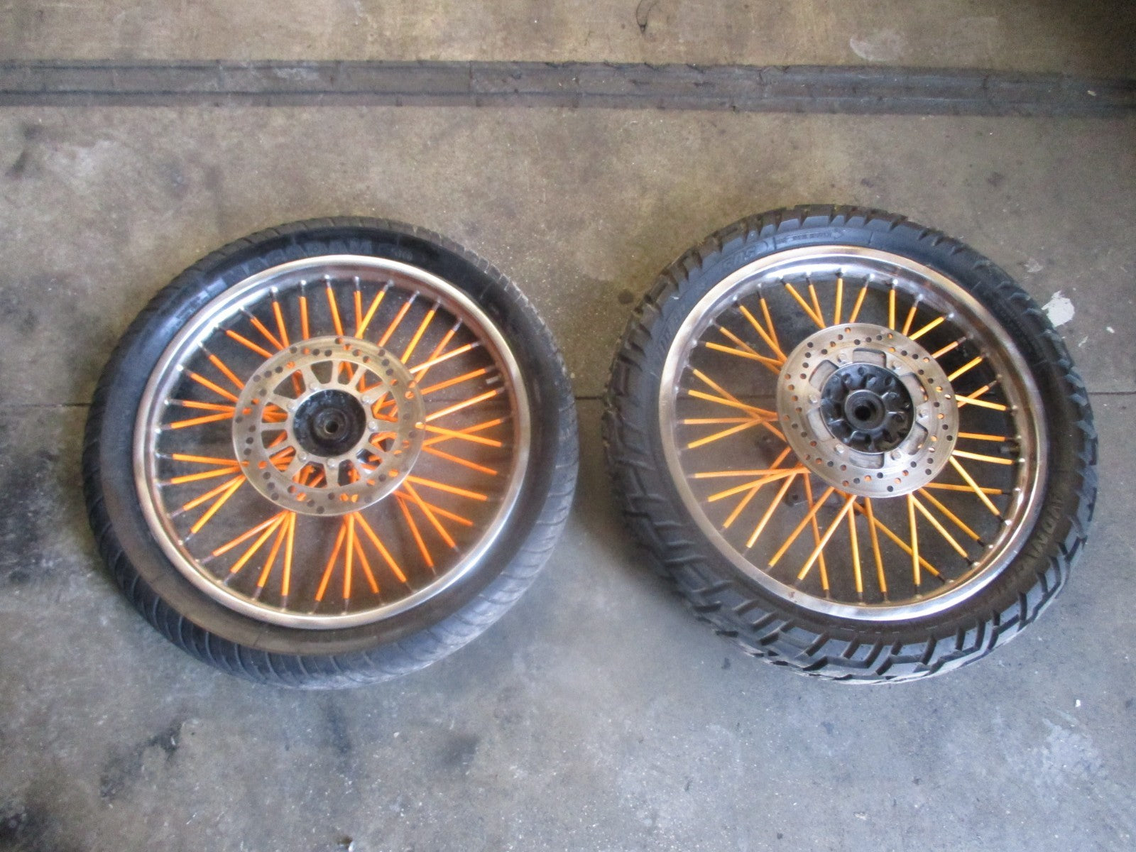 Roue avant et arrière Super Motard + disques pour Yamaha 125 DTR - DTRE