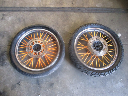 Roue avant et arrière Super Motard + disques pour Yamaha 125 DTR - DTRE