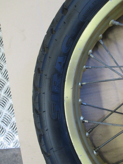 Roue arrière avec pneu Michelin très peu roulé pour Yamaha 125 Ténéré - BLG