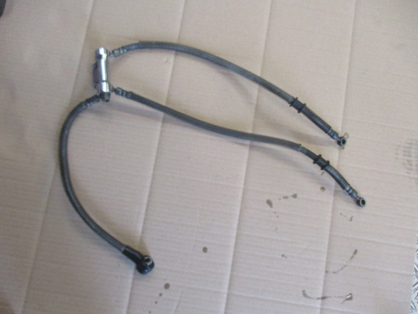 Tuyauteries de freins avant + répartiteur pour Yamaha 750 FZX - 2JE - 4AM