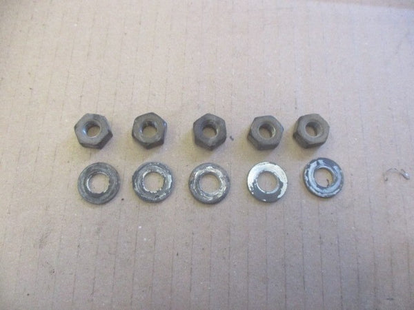 Ecrous + rondelles de fixation culasse pour Suzuki 125 TS - 1976
