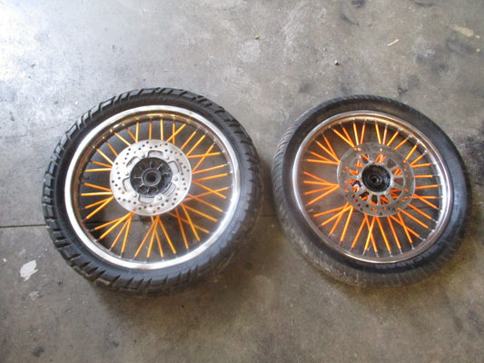 Roue avant et arrière Super Motard + disques pour Yamaha 125 DTR - DTRE