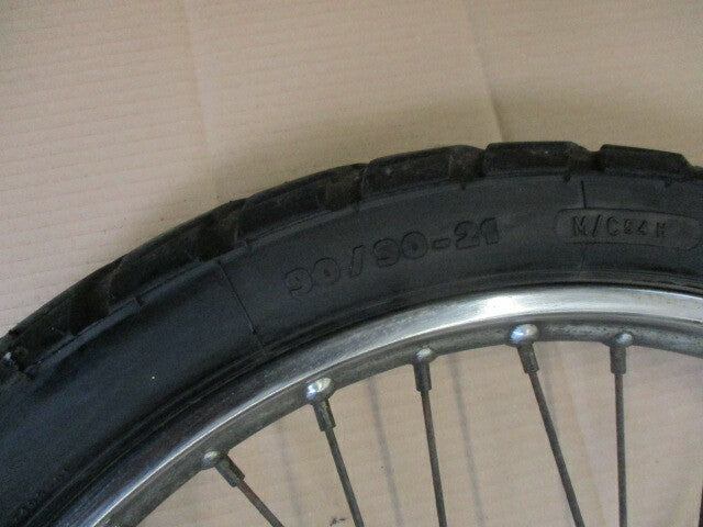 Roue avant avec pneu bon état pour Honda 125 XLR - JD04 - Frein à disque