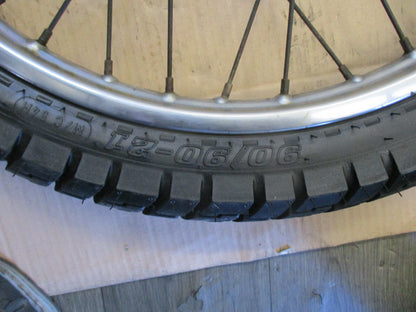 Roue avant avec pneu très peu roulé pour Yamaha 125 DTMX - 2A8
