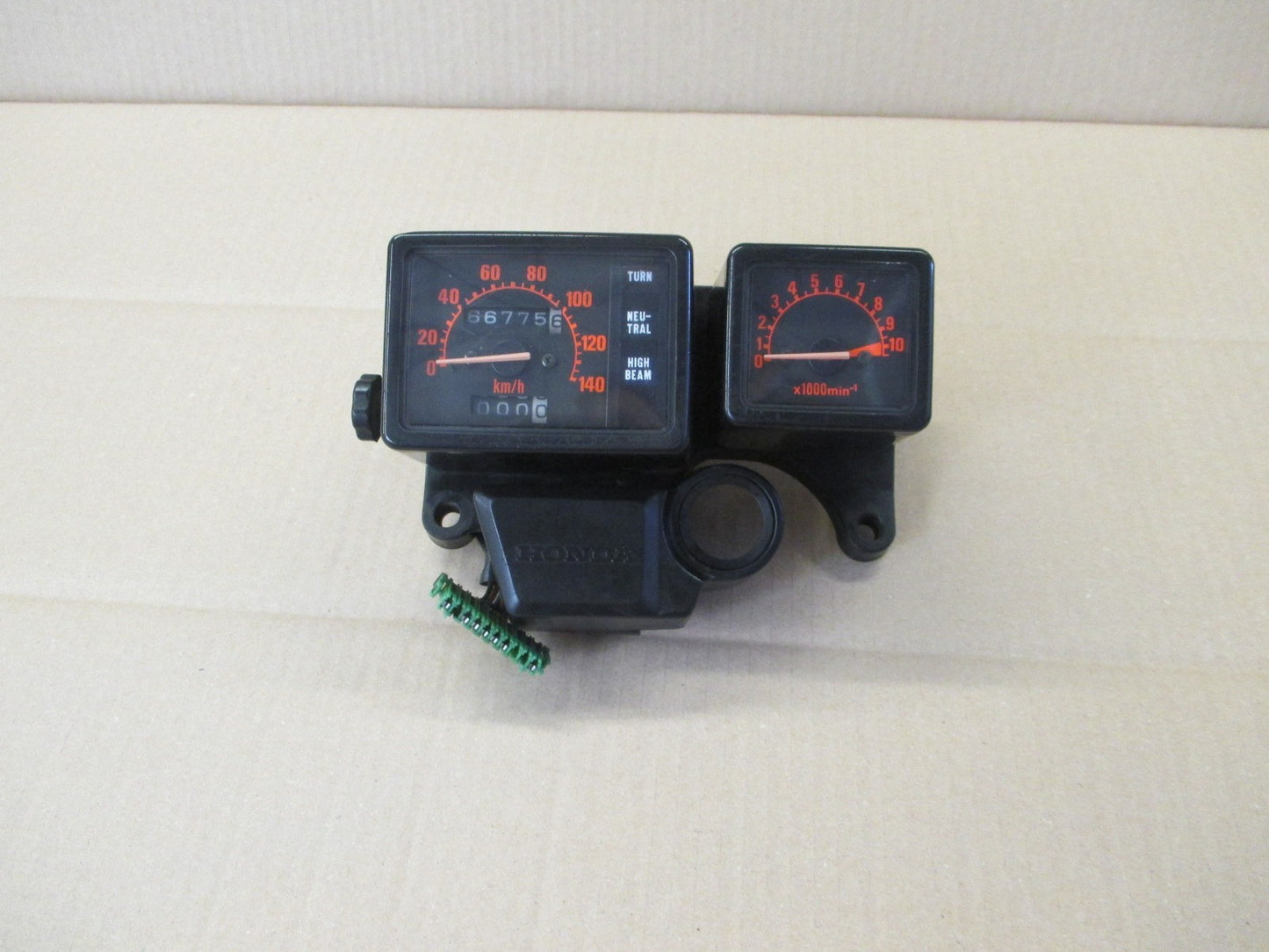 Bloc compteur compte tour pour Honda 125 XLR - JD04 - Modèle phare rectangulaire