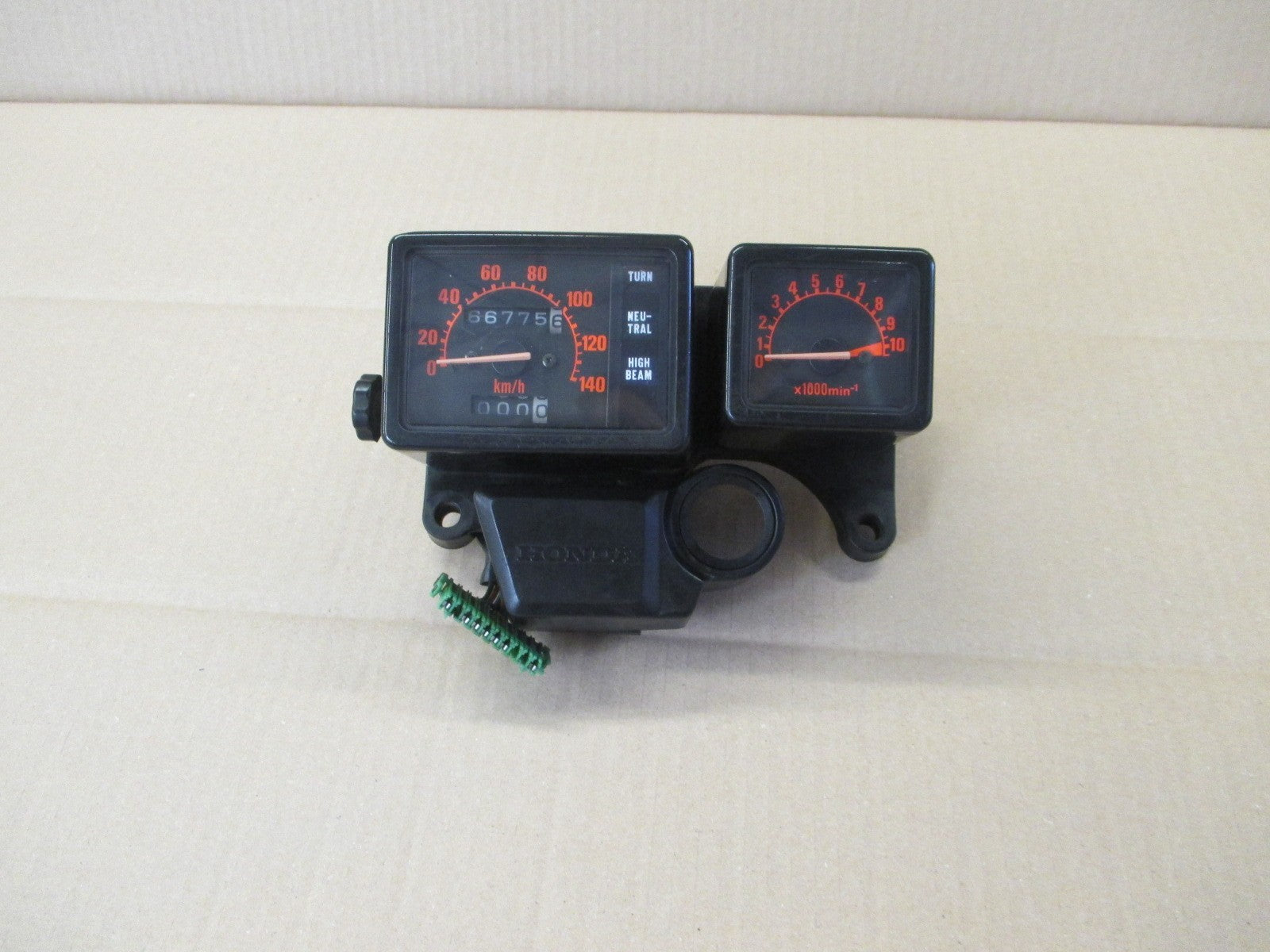 Bloc compteur compte tour pour Honda 125 XLR - JD04 - Modèle phare rectangulaire