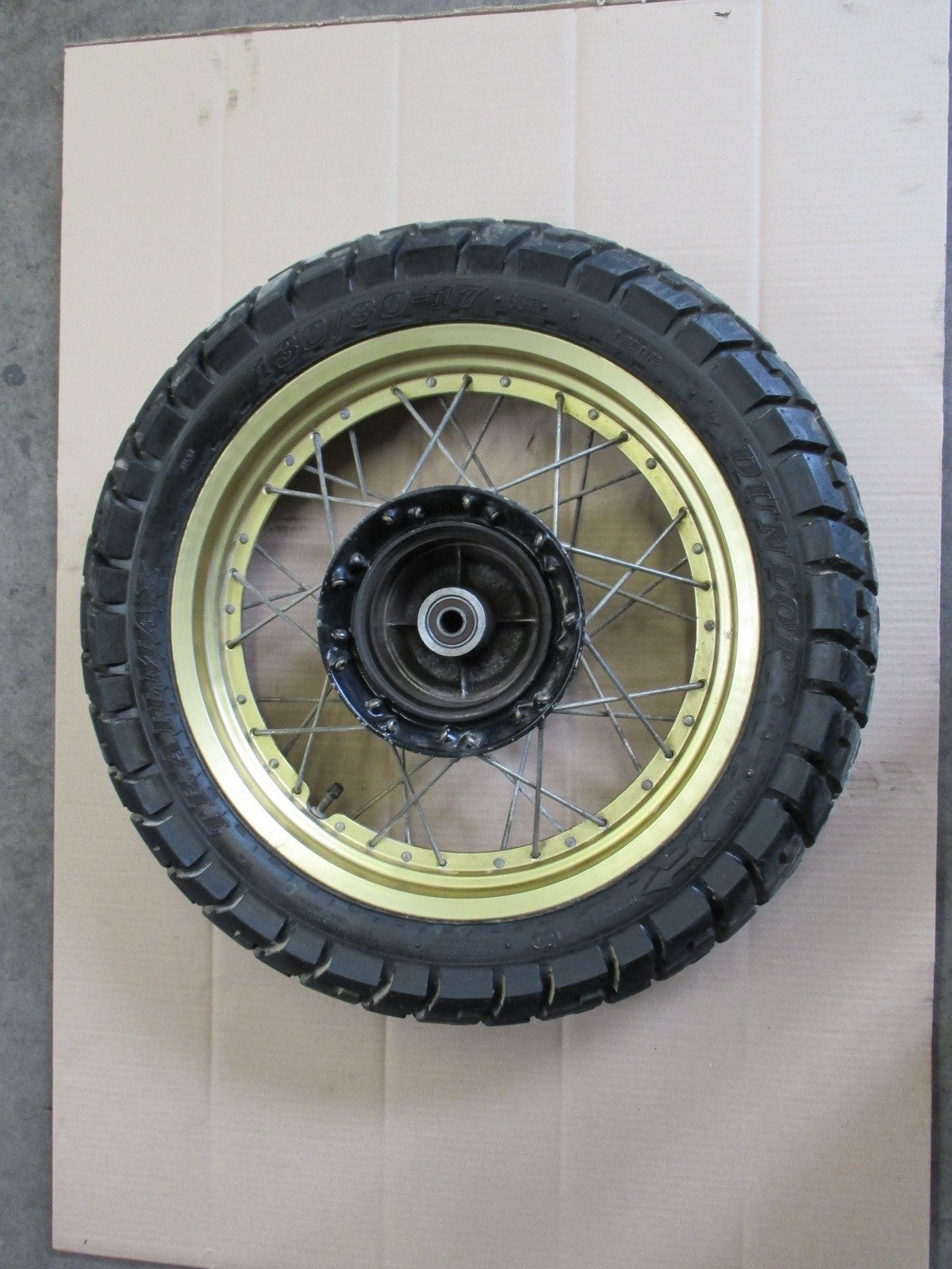 Roue avant arrière avec pneu DUNLOP peu roulé Honda 600 XLL - XLM - XLLM - PD04