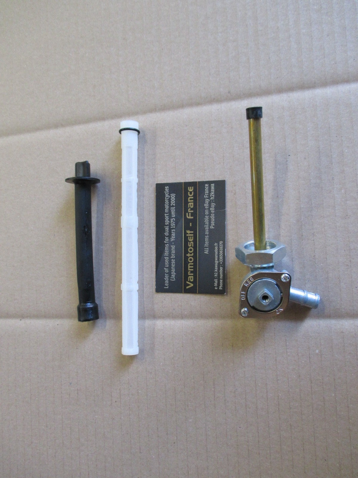 Robinet essence NEUF + filtre + levier commande Honda 125 XLV - Varadéro - JC32