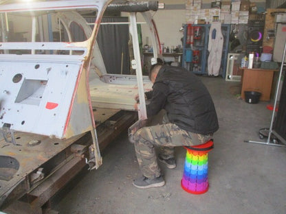 Tabouret pliant rétractable portable pour camping mécanique loisir pêche circuit