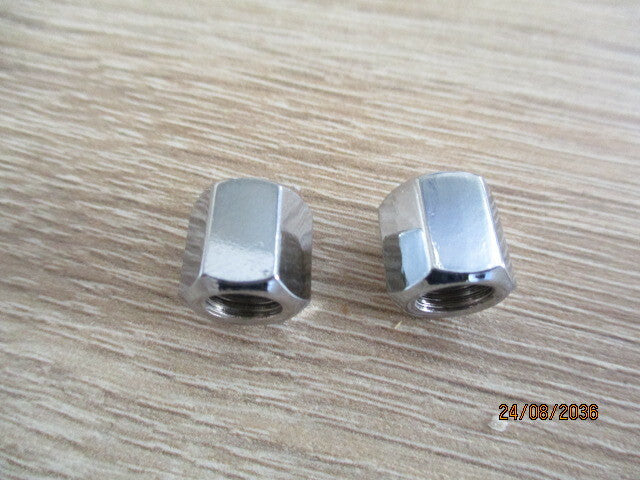 Bouchons de valve YAMAHA - Couleur chrome - Sigle sur fond bleu - Quantité 2