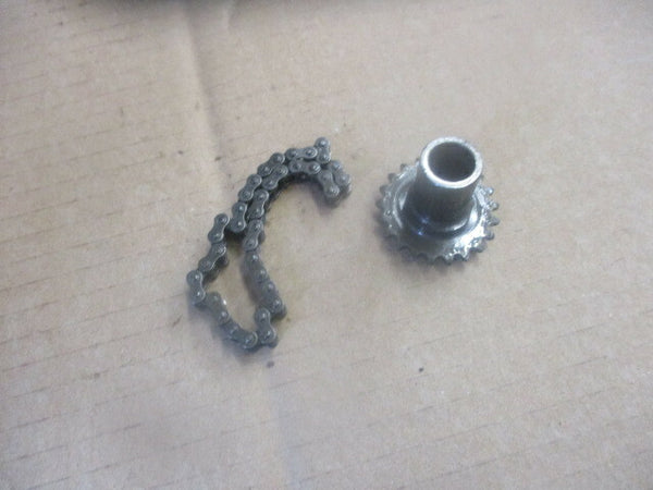 Chaîne + pignon d'entrainement balancier moteur pour Honda 125 MTX - MTXR - TC02