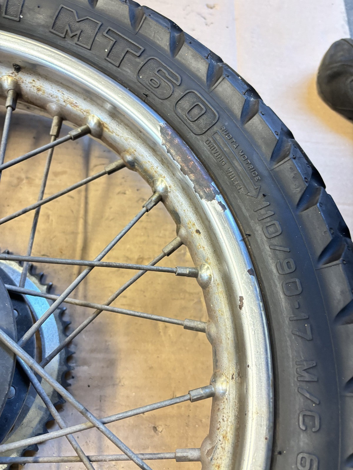 Roue arrière pour Honda 125 CLR - City Fly - JD18A