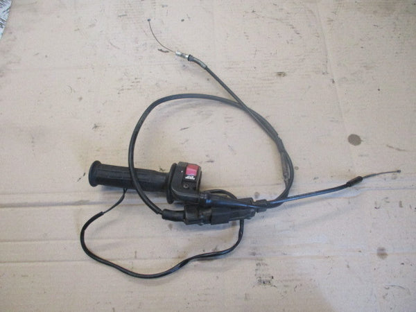 Poignée d'accélérateur + cables avec boitier rectangulaire pour Yamaha 125 DTR