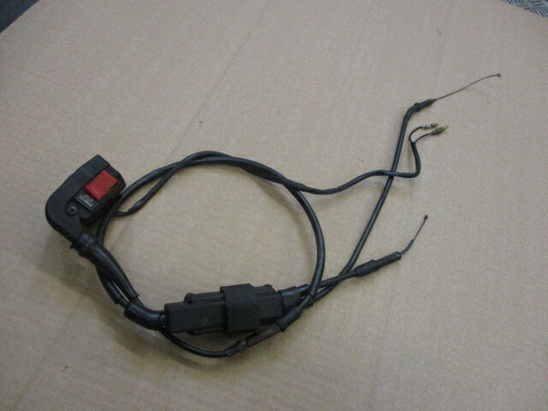 Cocotte droite + cables d'accélérateur pour Yamaha 125 DTLC - 34X - 1HR - 57U