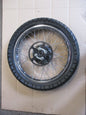 Roue arrière avec pneu Dunlop Trailmax très peu roulé Yamaha 125 DTLC - 10V