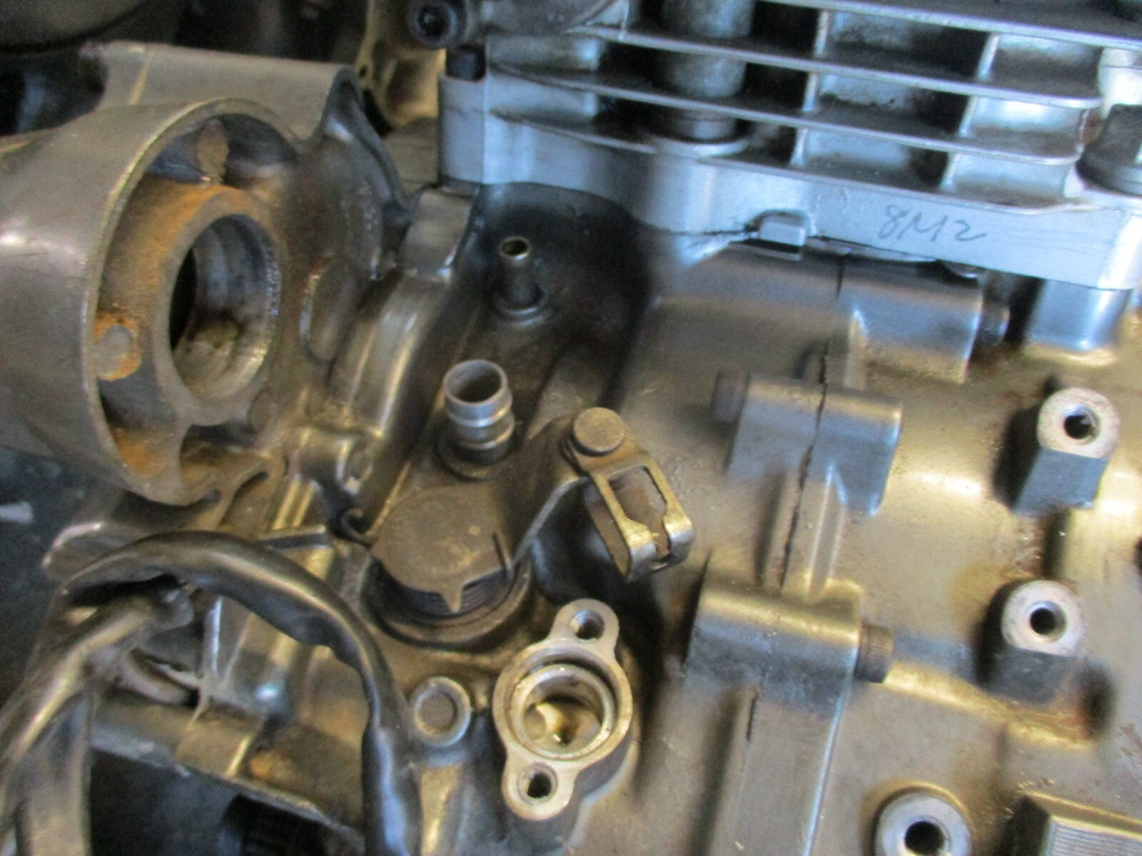 Moteur Yamaha 600 XTE - 3TB - commande d'embrayage sur carter moteur G