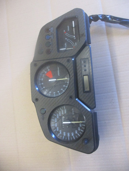 Bloc compteur compte tours carbone pour Honda 750 VFR - RC36 - Phase - 1990/1993