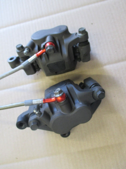 Ensemble étriers frein avant double piston + durites  Yamaha 750 FZX - 2JE - 4AM