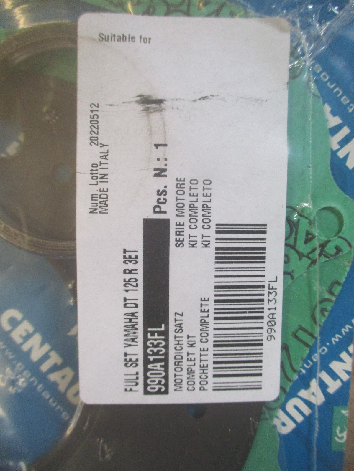 Pochette de joint NEUVE pour Yamaha 125 DTR